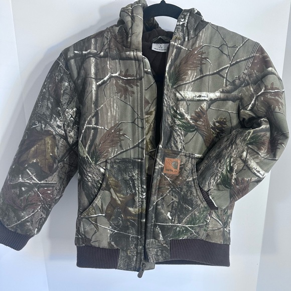Carhartt Realtree Quilted Camo Hunting Jacket Kids
